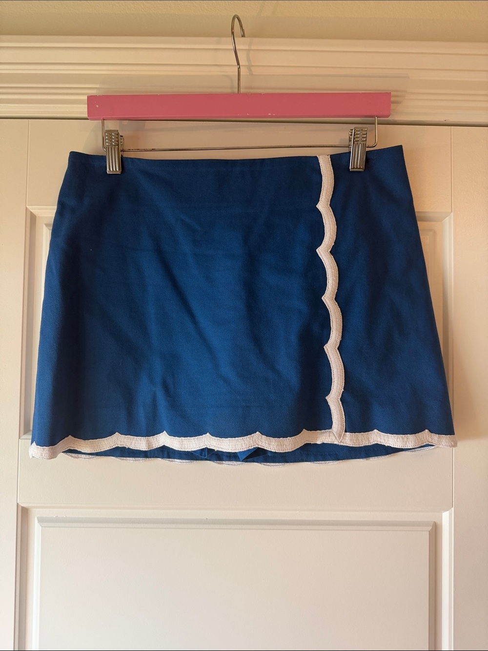 Lilly Pulitzer Royal Blue Mini with White Scallop Trim